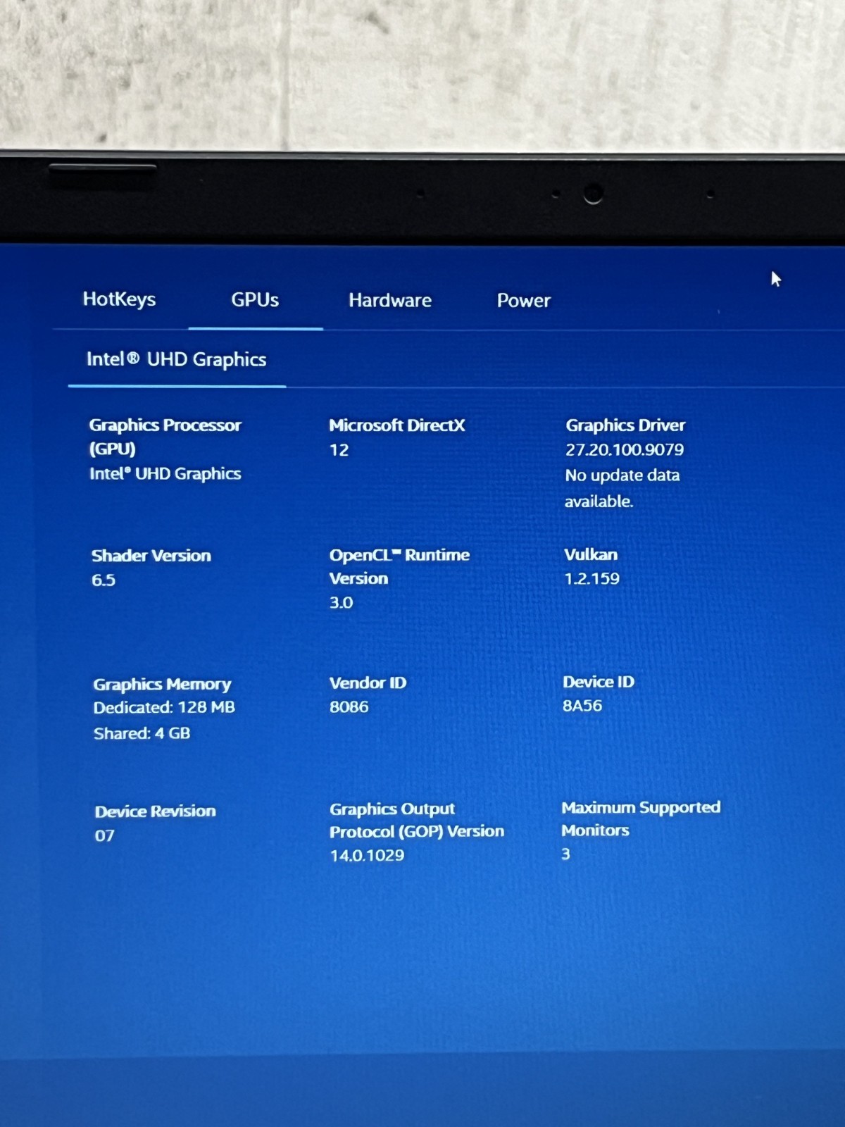 ACER ASPIRE A315-56 i5-1035G1 @ 1.00GHz 8GB RAM 256GB NVMe Win11H