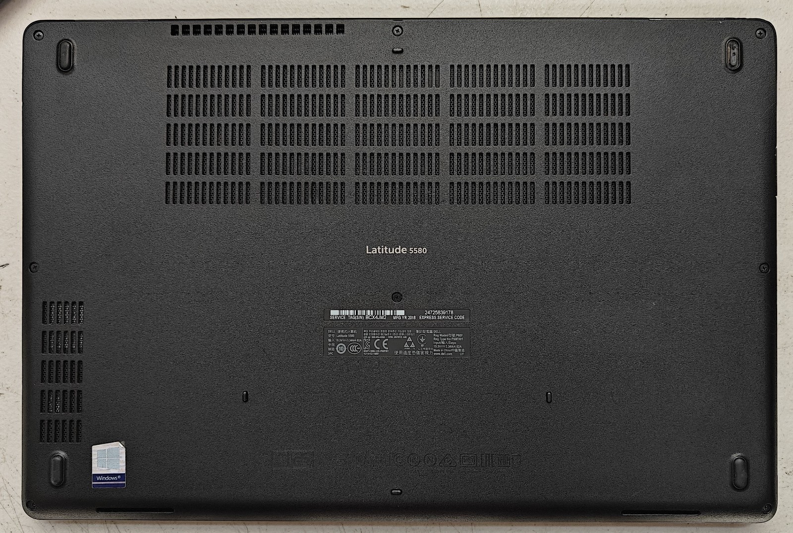 Dell Latitude 5580 i5-6300u 2.4GHz, 8GB RAM, 128GB NVMe, Zorin 18.1 Linux