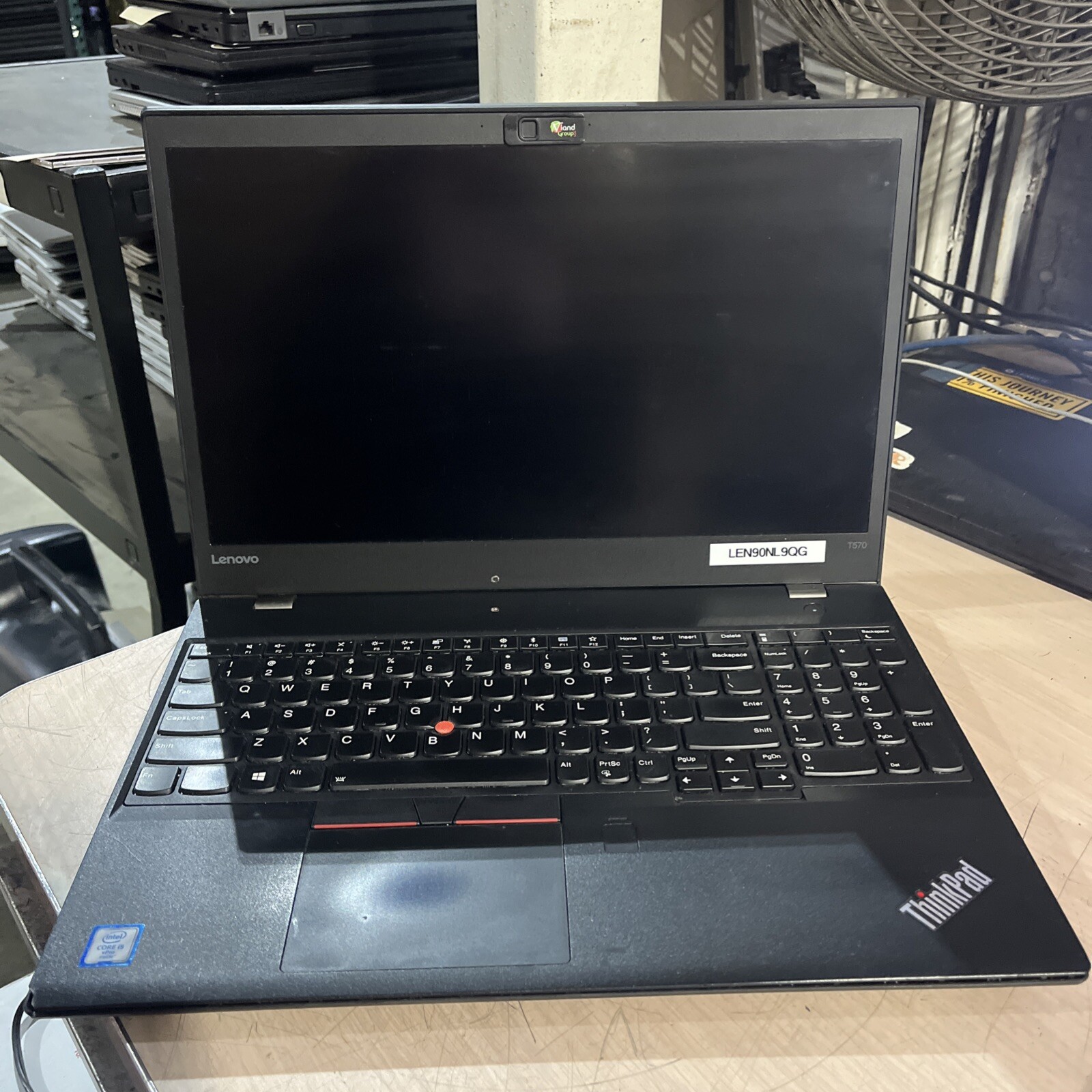 LENOVO THINKPAD T570 INTEL CORE I5-6300U 2.40GHZ 8GB RAM NO HD ,