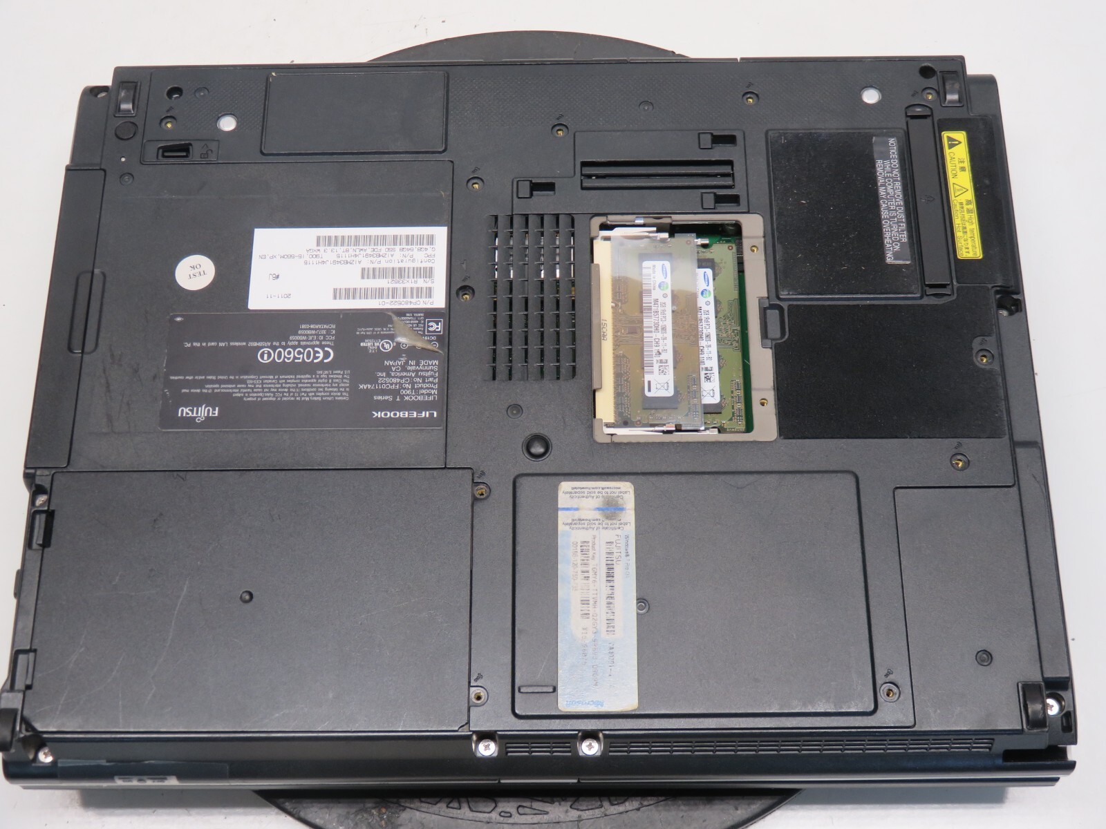 Fujitsu Lifebook T900 Intel Core i5 CPU M560 2.67GHz 4GB NO HDD No Batt