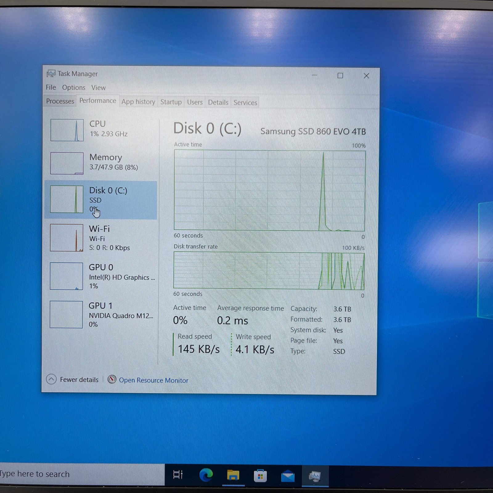 Dell Precision 5520 P56F 15.6″ i7-7820HQ 2.9GHz 48GB RAM 4TB SSD Quadro M1200