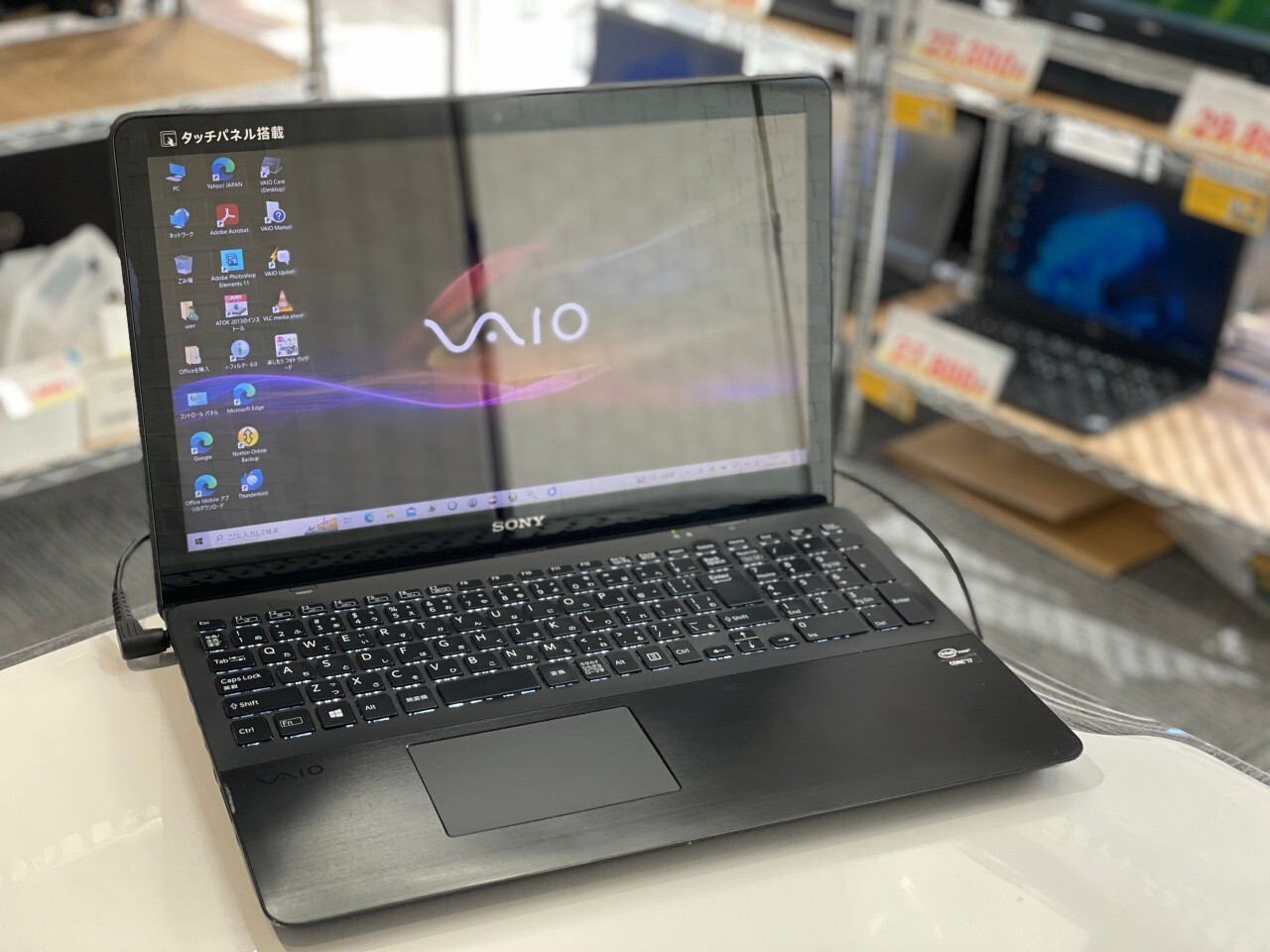 SONY VAIO Fit15 SVF15A19CJB Core i7 3537U 8GB 128GB(SSD) Win10 w/AC
