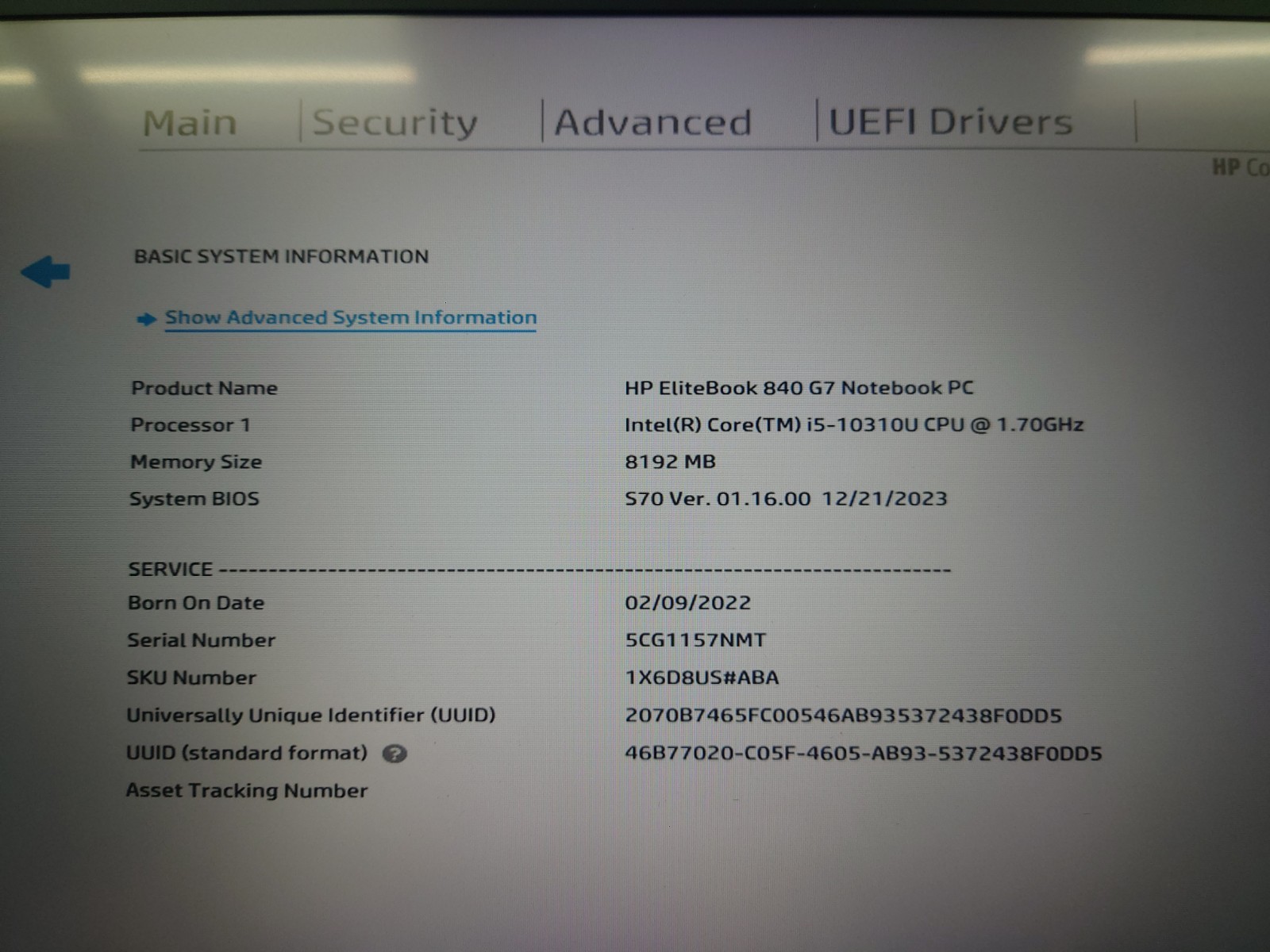 HP EliteBook 840 G7 14″ FHD i5-10310u 8GB RAM No OS