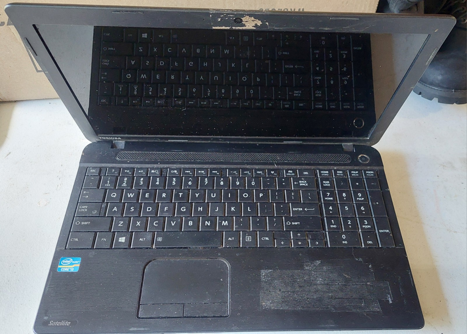 Toshiba 15.6″ satellite C55-A5310 laptop parts only Not Working Not Tested
