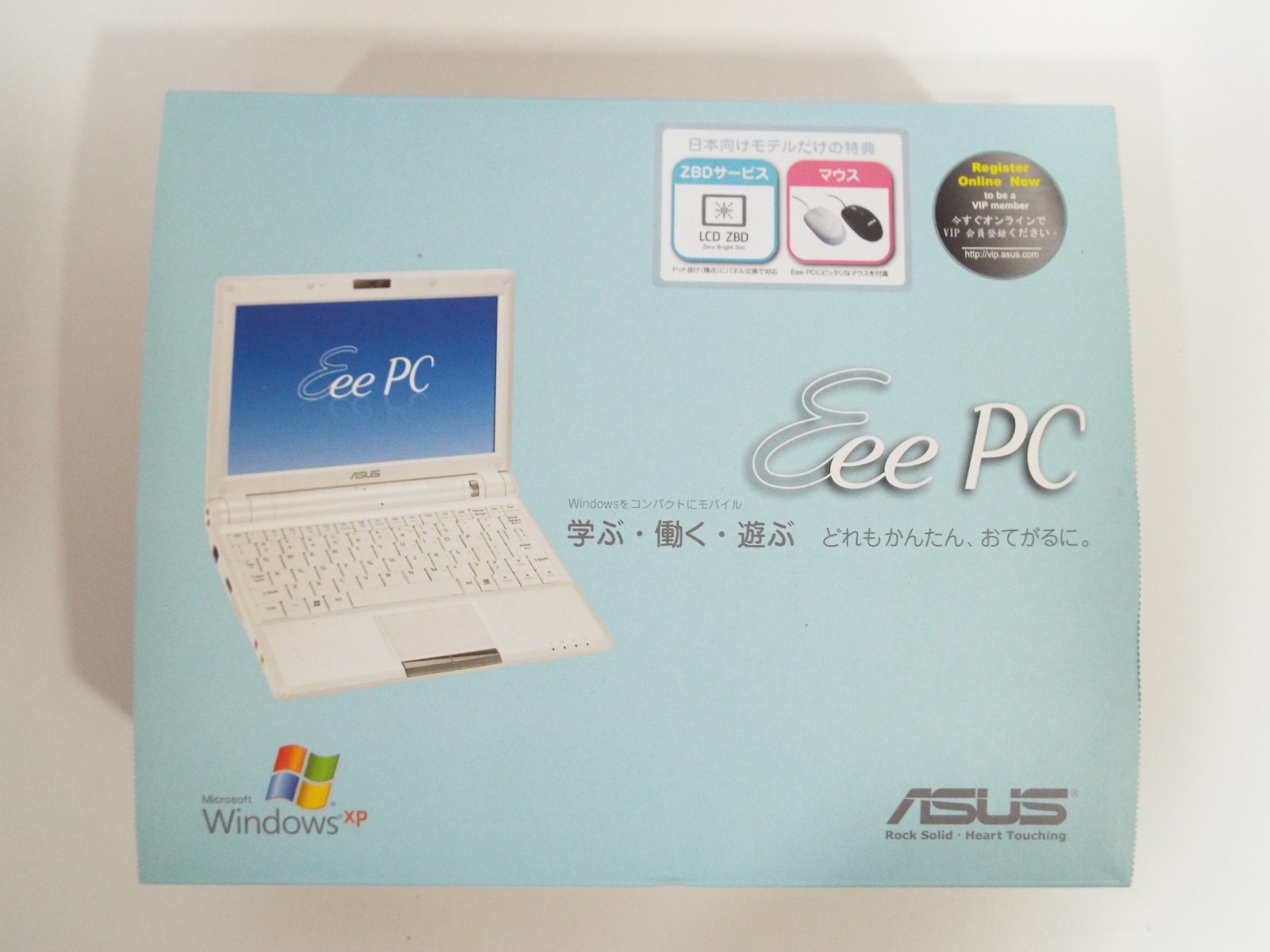 ASUS 8.9″ Laptop Netbook Eee PC 900 Windows XP 16GB SSD 1GB RAM WiFi White