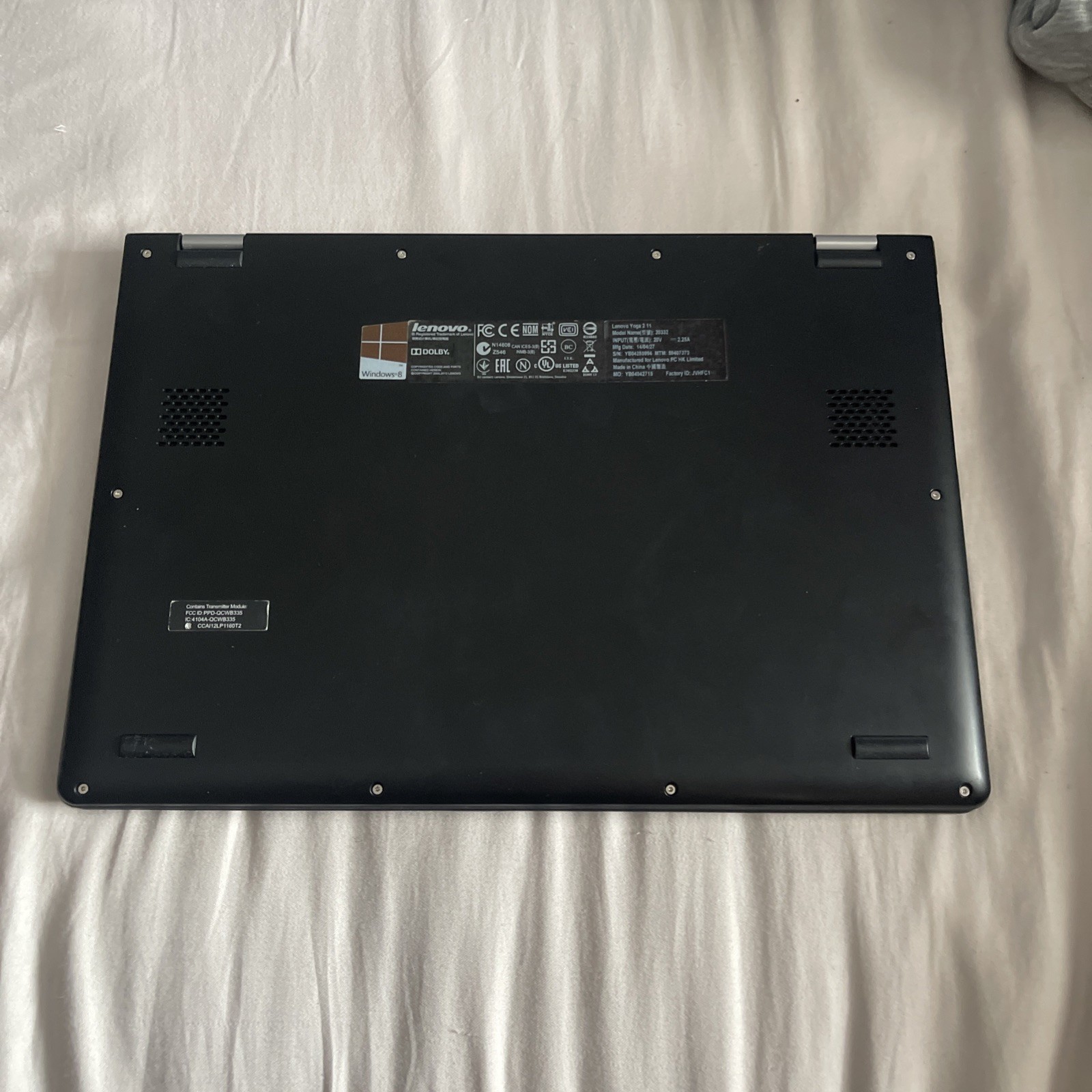 Lenovo Yoga 2 11 Pentium N3540 4GB 500GB Touchscreen 2 in 1 Windows 8.1 Laptop