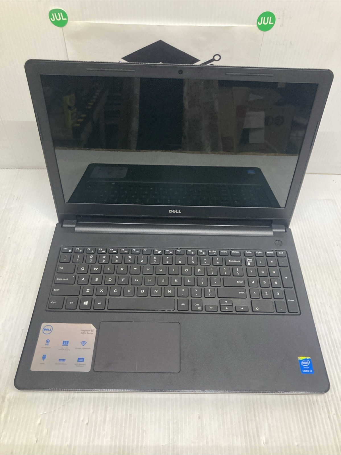 Dell Inspiron 15 3558 Intel Core i3-5015U 2.10GHz 4GB no HDD Boot to BIOS