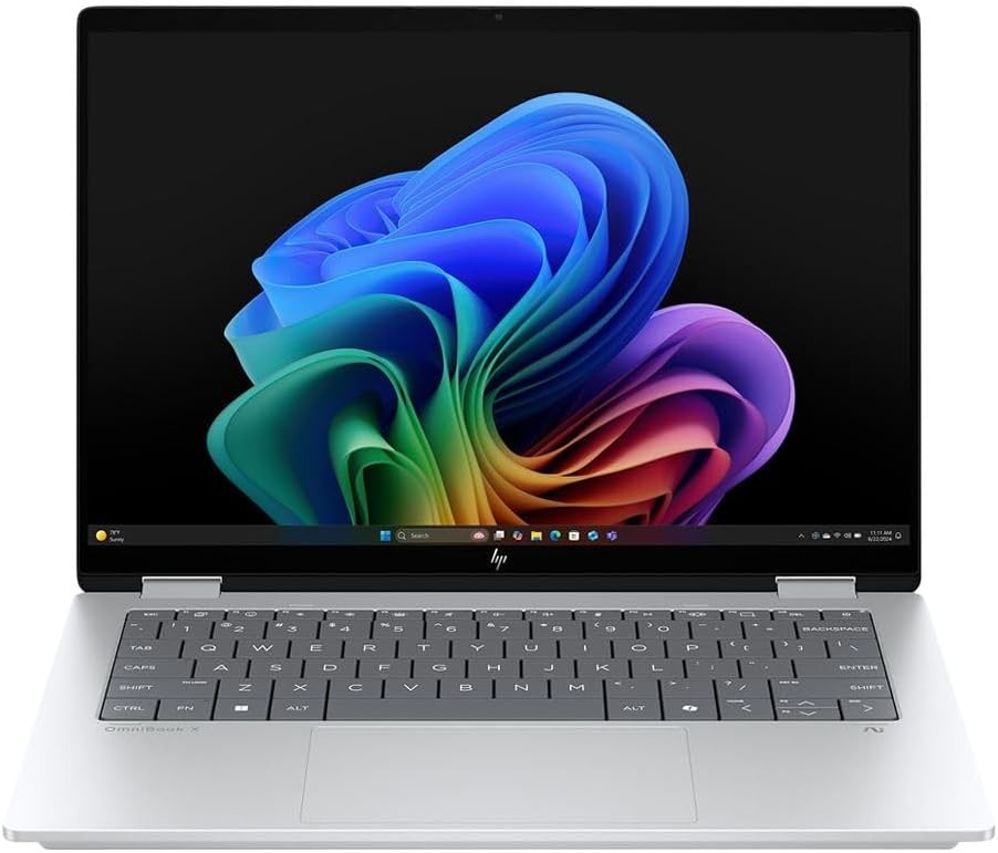 HP OmniBook 5 Flip 14″ Intel Core 7 Series1, 16GB RAM, 512GB SSD Glacier Silver