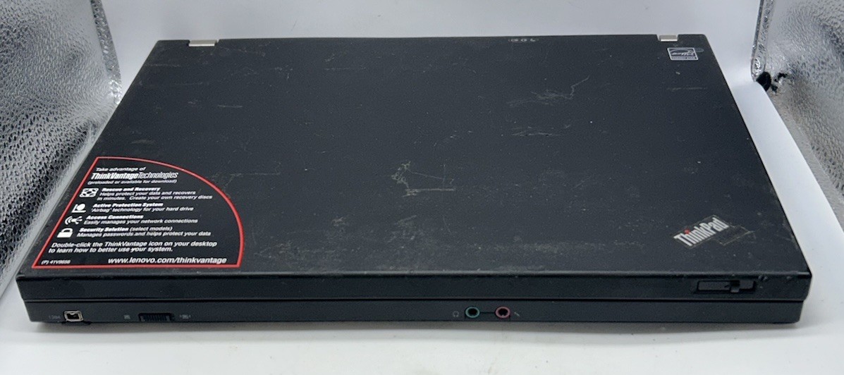 Lenovo ThinkPad R61i Tested Working Vintage “Needs To Be Factory Reset”