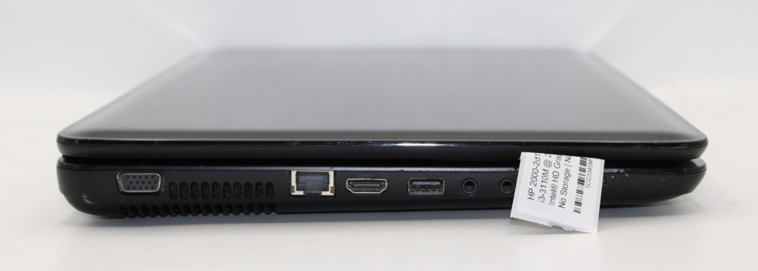 HP 2000-2d11DX i3-3100M@2.40GHz 4GB DDR3 NO STORAGE OR OS *USED/TESTED*