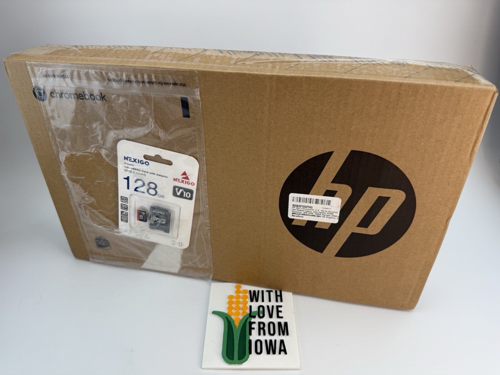 New HP Chromebook 11.6″ HD Intel Celeron N3350, 4GB RAM, 32GB eMMC, Chrome OS
