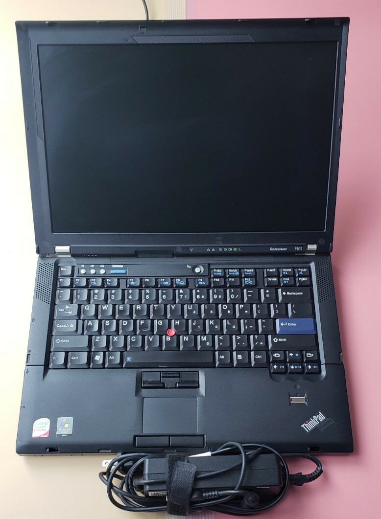 LENOVO THINKPAD R61 14″ Intel Core 2 Duo 1.8GHz 4GB RAM 160GB HDD WIFI WIN 10
