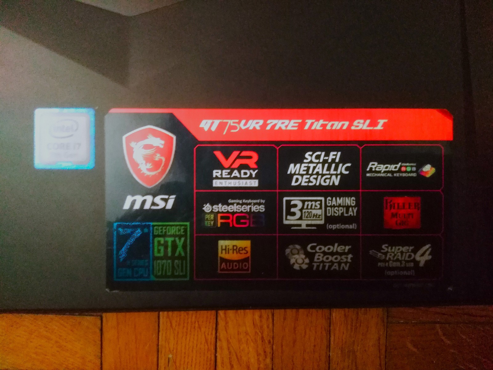 MSI GT75VR 7RE Titan SLI Laptop | Dual GTX 1070 MXM | 32Gb RAM