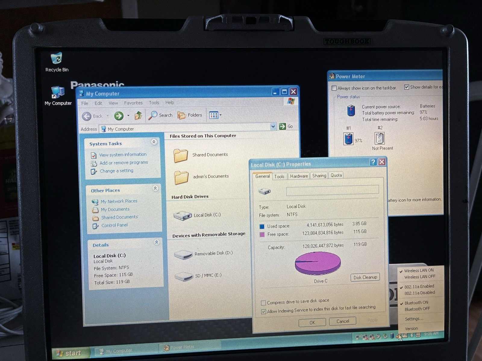 Panasonic Toughbook CF-30 MK1 | 3GB RAM | 120GB SSD | Win XP SP3 | No AC⁠