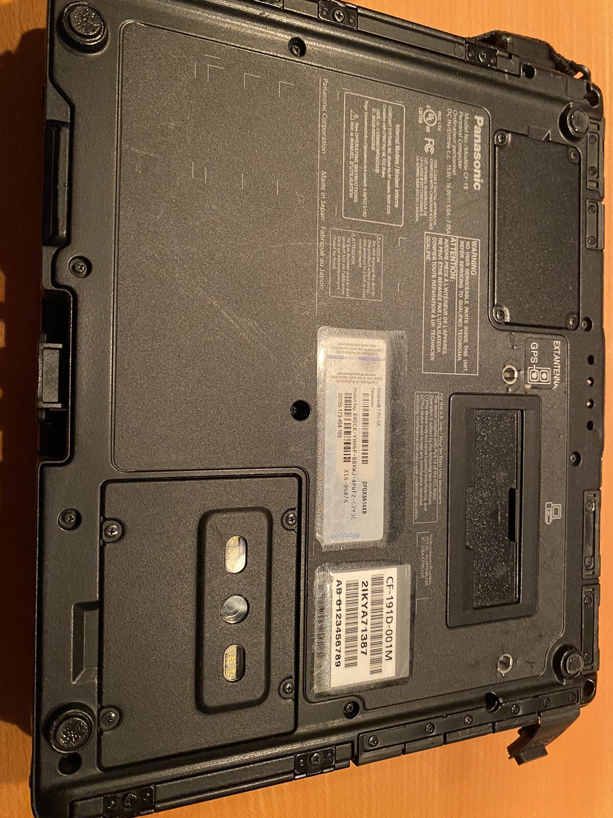 Panasonic Toughbook CF-19 MK3 4GB 238GB SSD Touch Screen Rugged Laptop WIN 7 Pro
