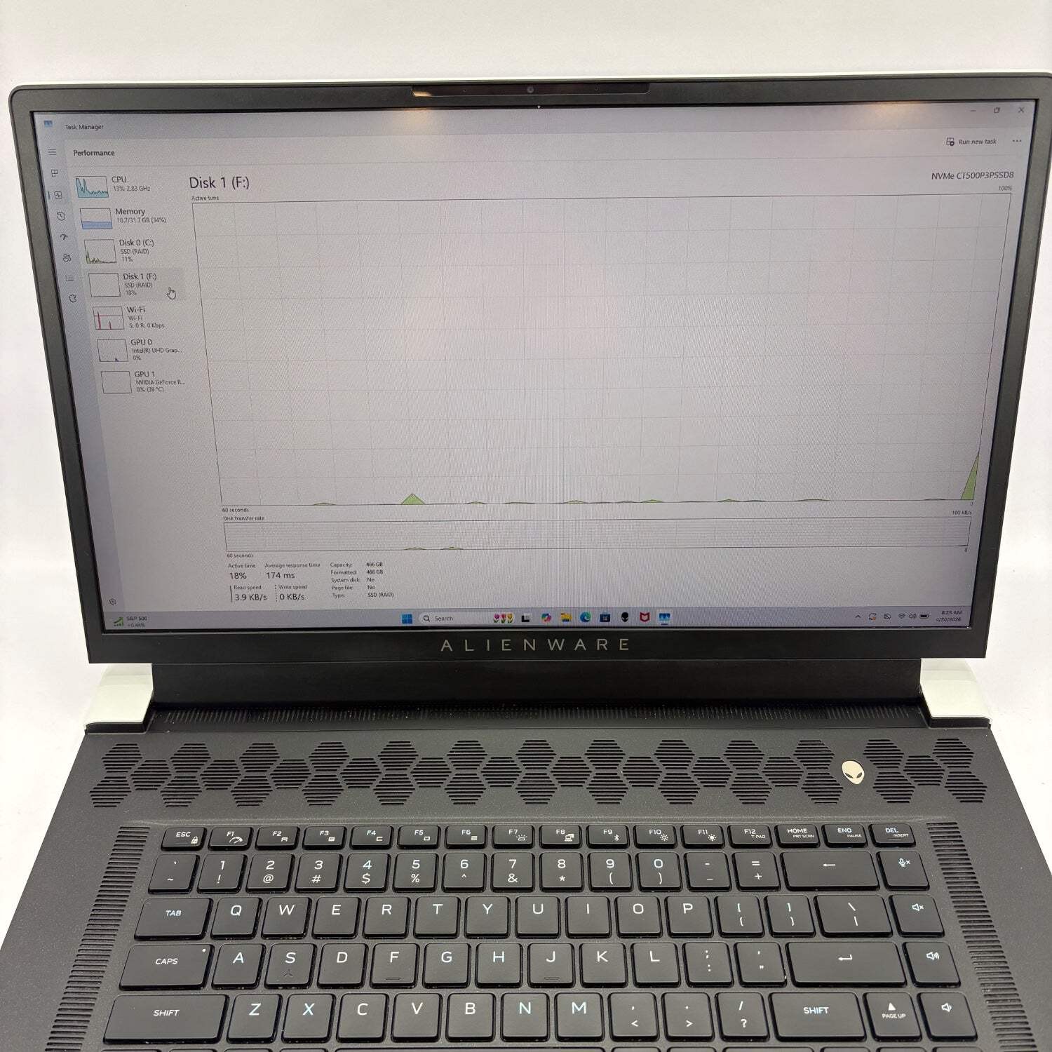 Alienware x17 R1 17.3″ i7-11800H 4.6GHz 32GB RAM 1TB + 500GB SSD RTX 3070