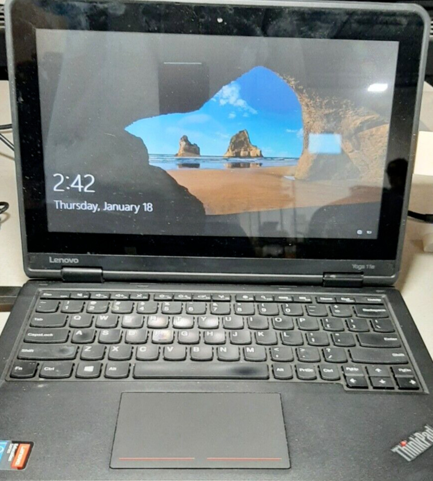 Lenovo ThinkPad Yoga 11e 11.6in 2 in 1 flip TouchScreen Windows 10. *see photos*