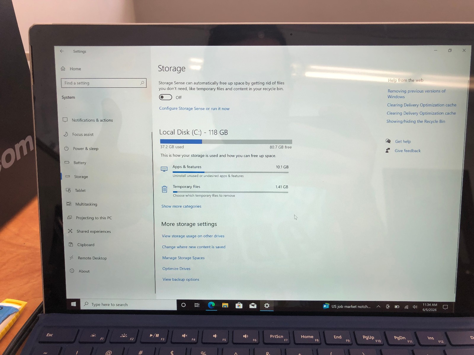 Microsoft Surface Pro 6 1796 12.3″ PC w/ i5-8250U 1.6GHz CPU 128GB SSD 8GB RAM