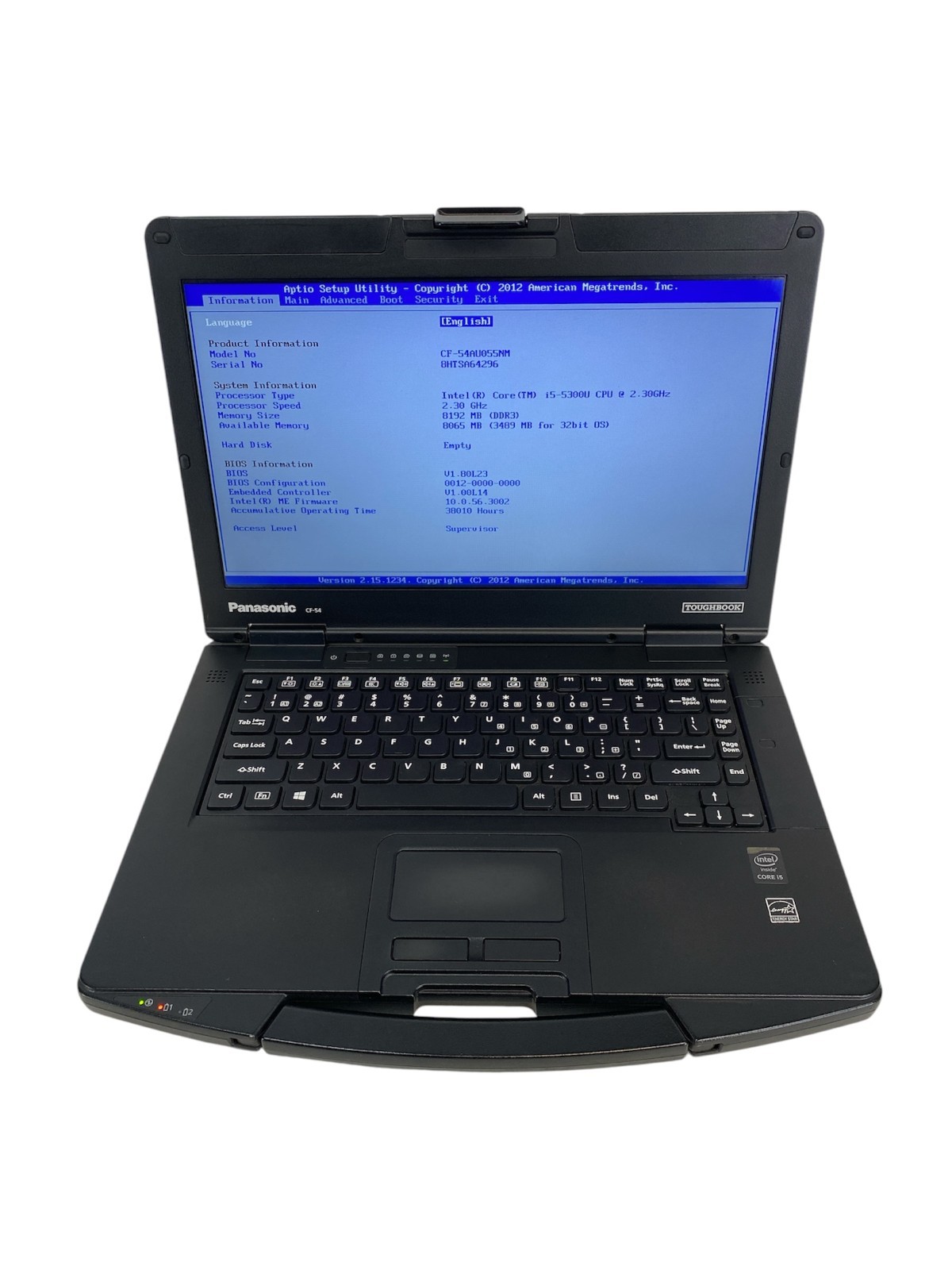 Panasonic ToughBook CF-54 14″ Laptop i5-5300U 8GB RAM NO HDD (Lot of 8)