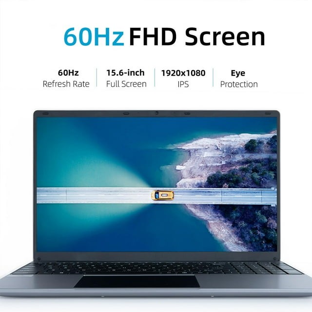 15.6 inch Laptop 12GB DDR4 + 512GB SSD Quad-Core Intel Celeron N5095 Processors