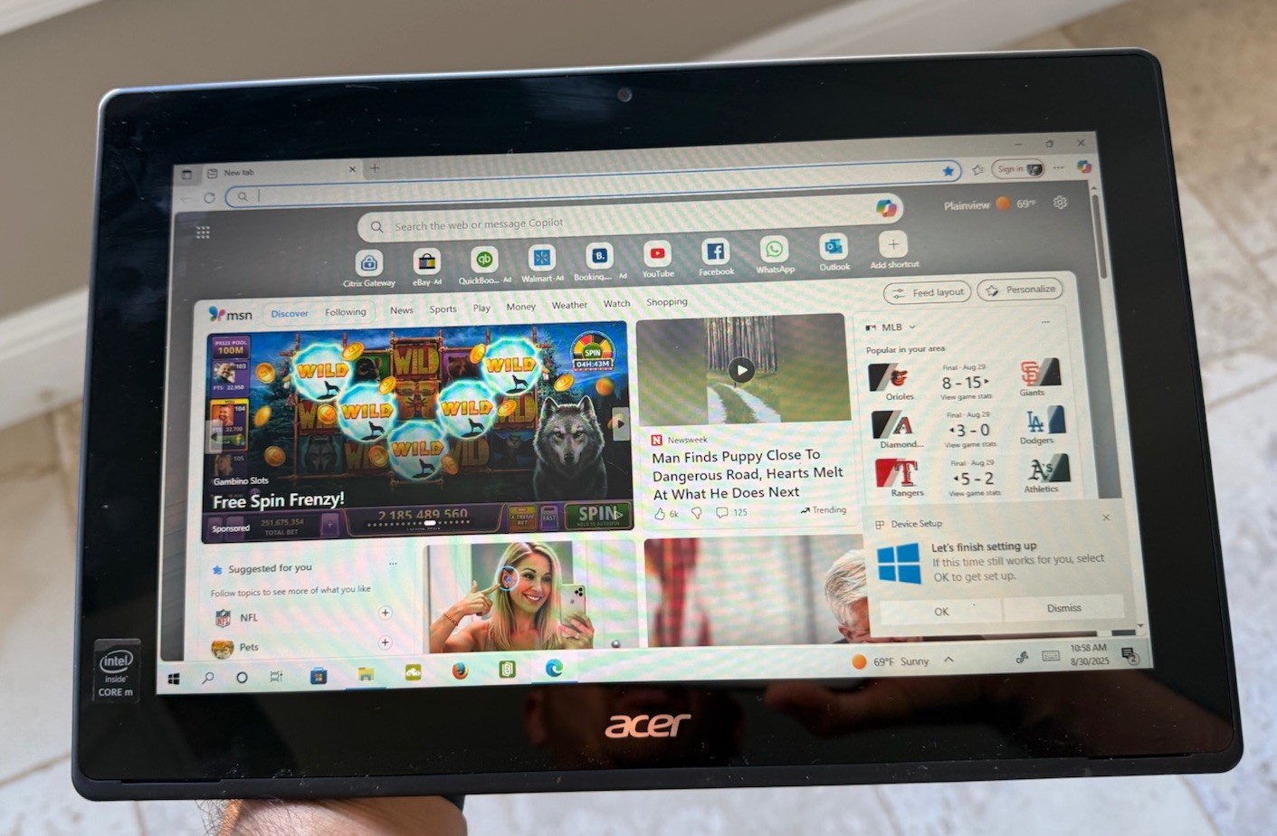 Acer Aspire Switch 11.6″ Intel M 5Y10c 4GB RAM 128GB SSD Win 10