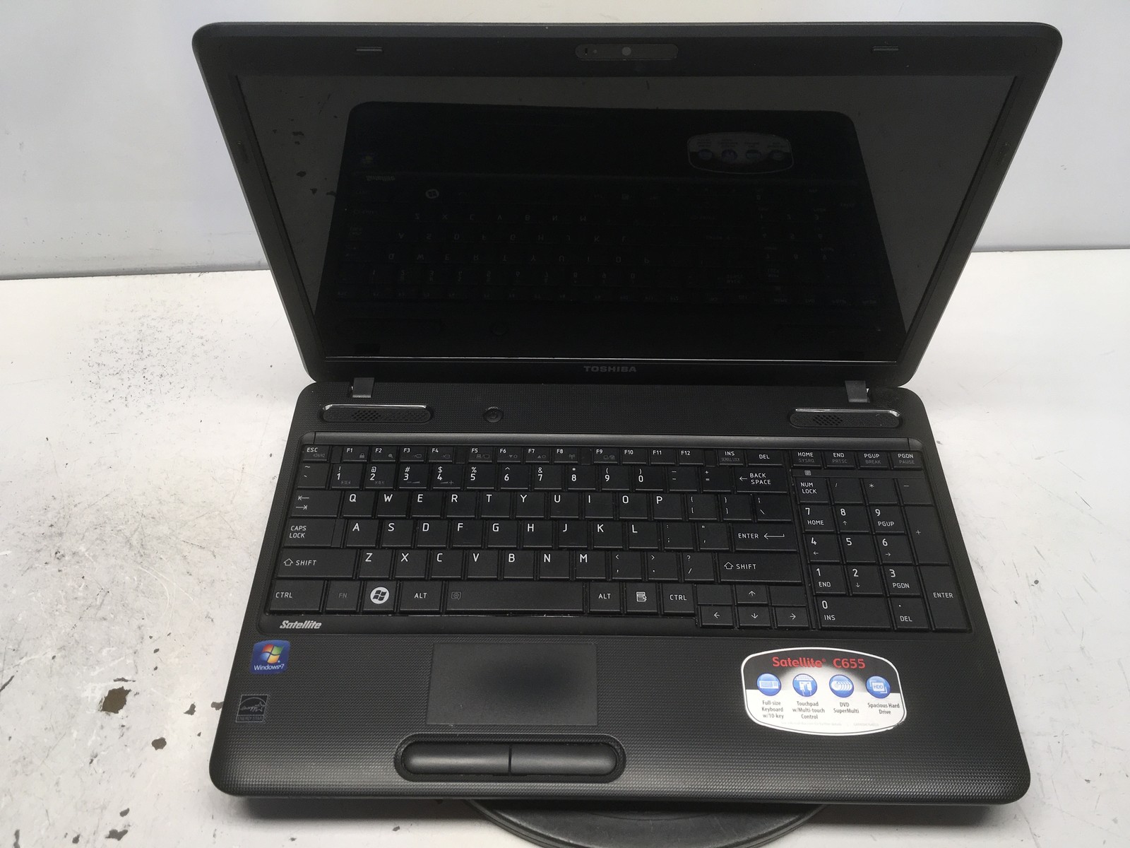 Toshiba Satellite C655 AMD E-350 1.6GHz 3 GB NO HDD NO BATT – READ