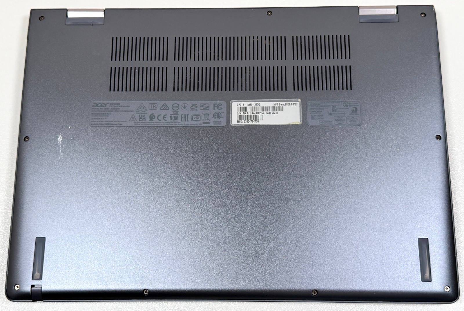 Acer Chromebook Spin 714 CP714-1WN-337Q 14″ 1.2GHz i3-1215U 8GB RAM 256GB SSD