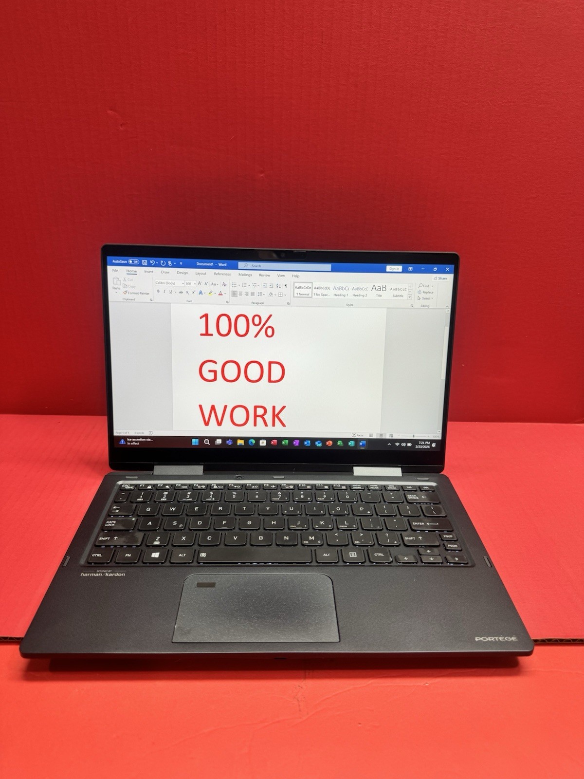 Dynabook Portege X30W-J 13″ Touch Laptop-11th i7-1185G7 2.8GHz 16GB RAM 512GB