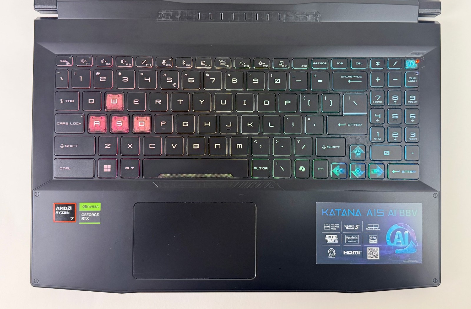 MSI Katana A15 AI 15.6″ FHD 144Hz Ryzen 7 8845HS 16GB 1TB SSD RTX 4060 W11H