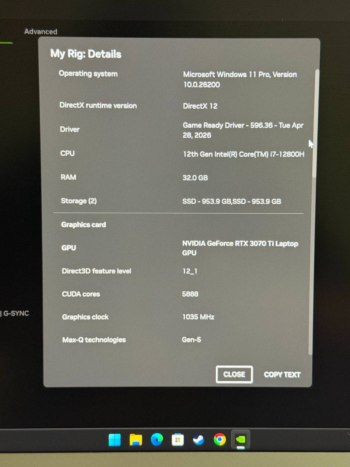 Razer Lambda TensorBook 2022 15.6″ i7-12800H 1.8GHz 32GB RAM 2TB SSD RTX 3070 Ti