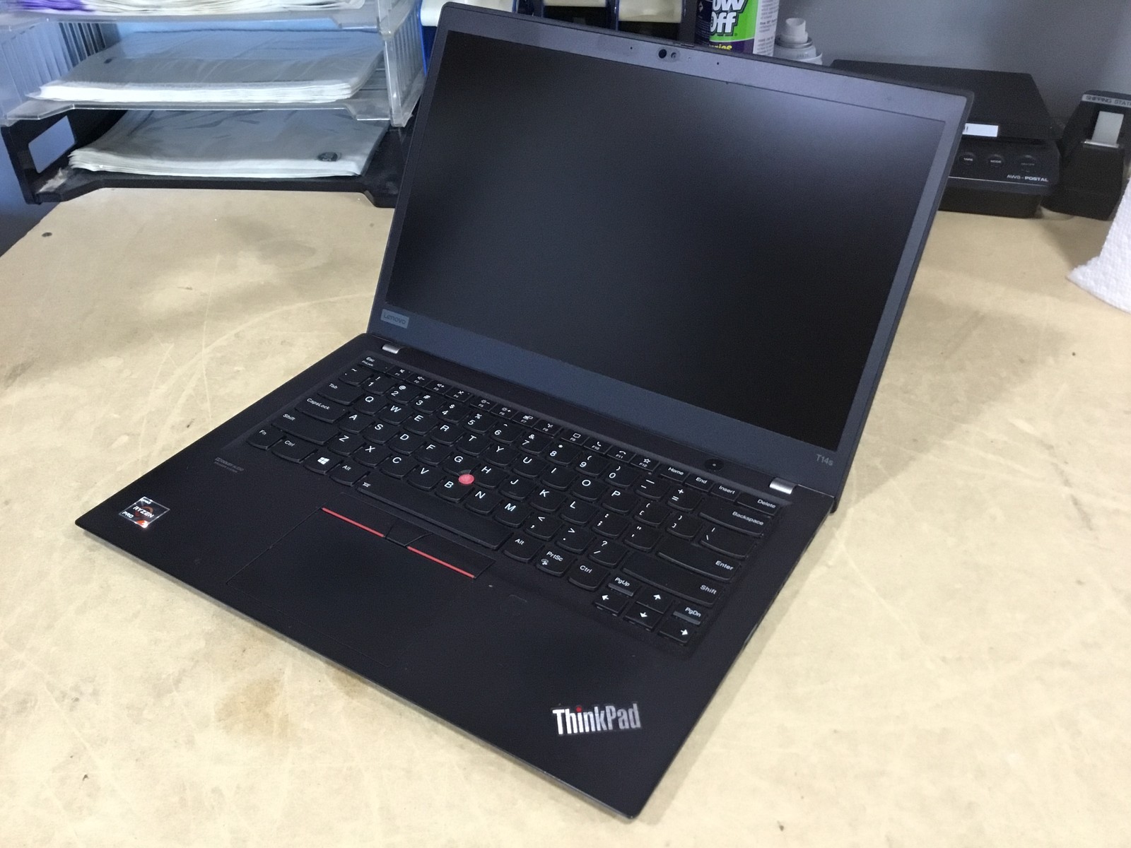 Lenovo ThinkPad T14s Gen 1 14″ Laptop Ryzen 7 Pro 4750U 512GB No Charger Grade C