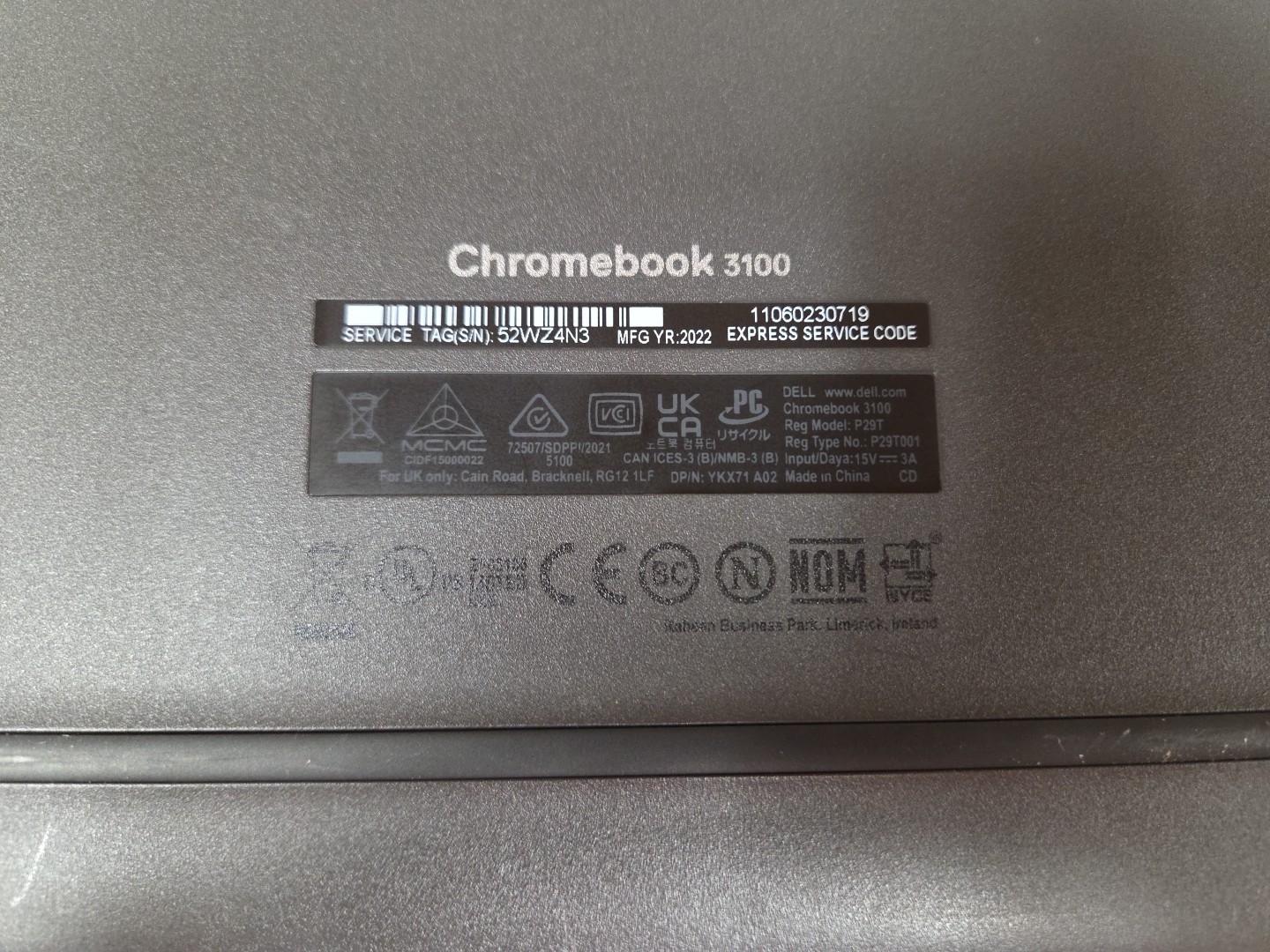 Dell Chromebook 3100