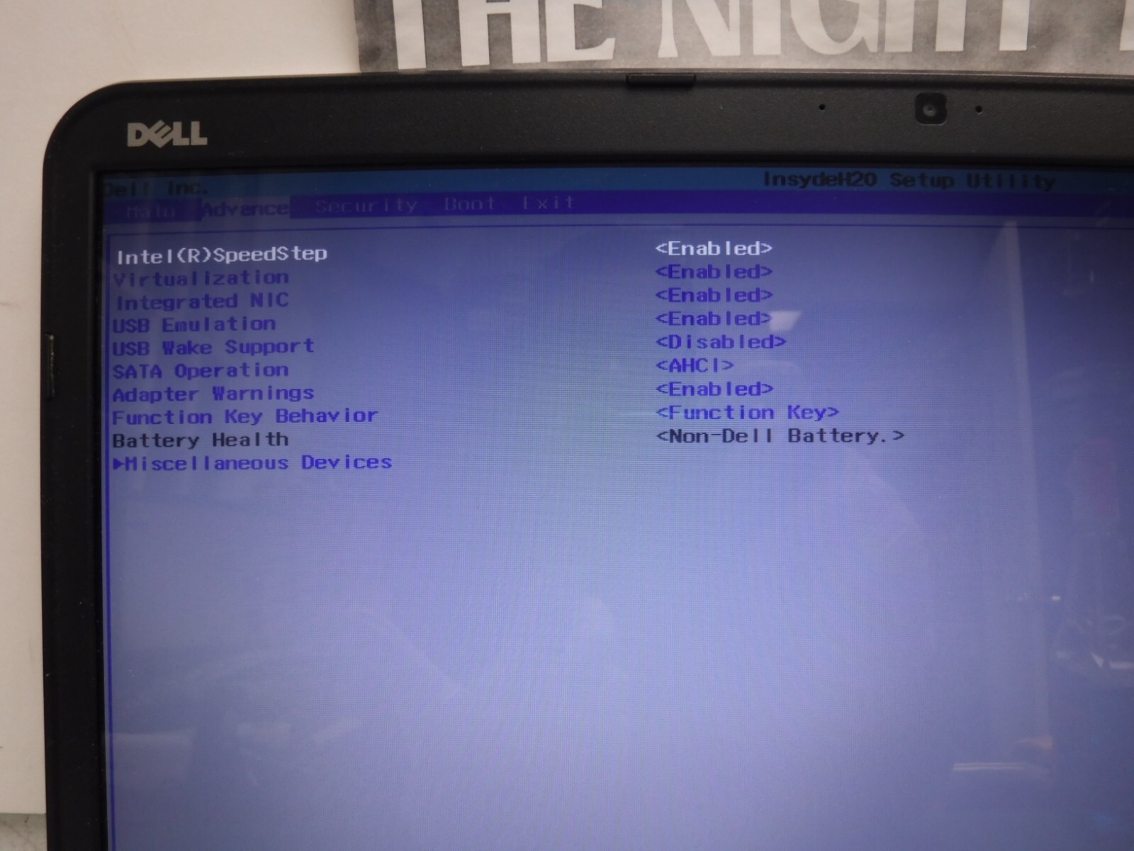 Dell Inspiron 5721 i7-3537U 17″ Intel core 2.0 GHz 8 GB Ram No HDD/OS/Battery
