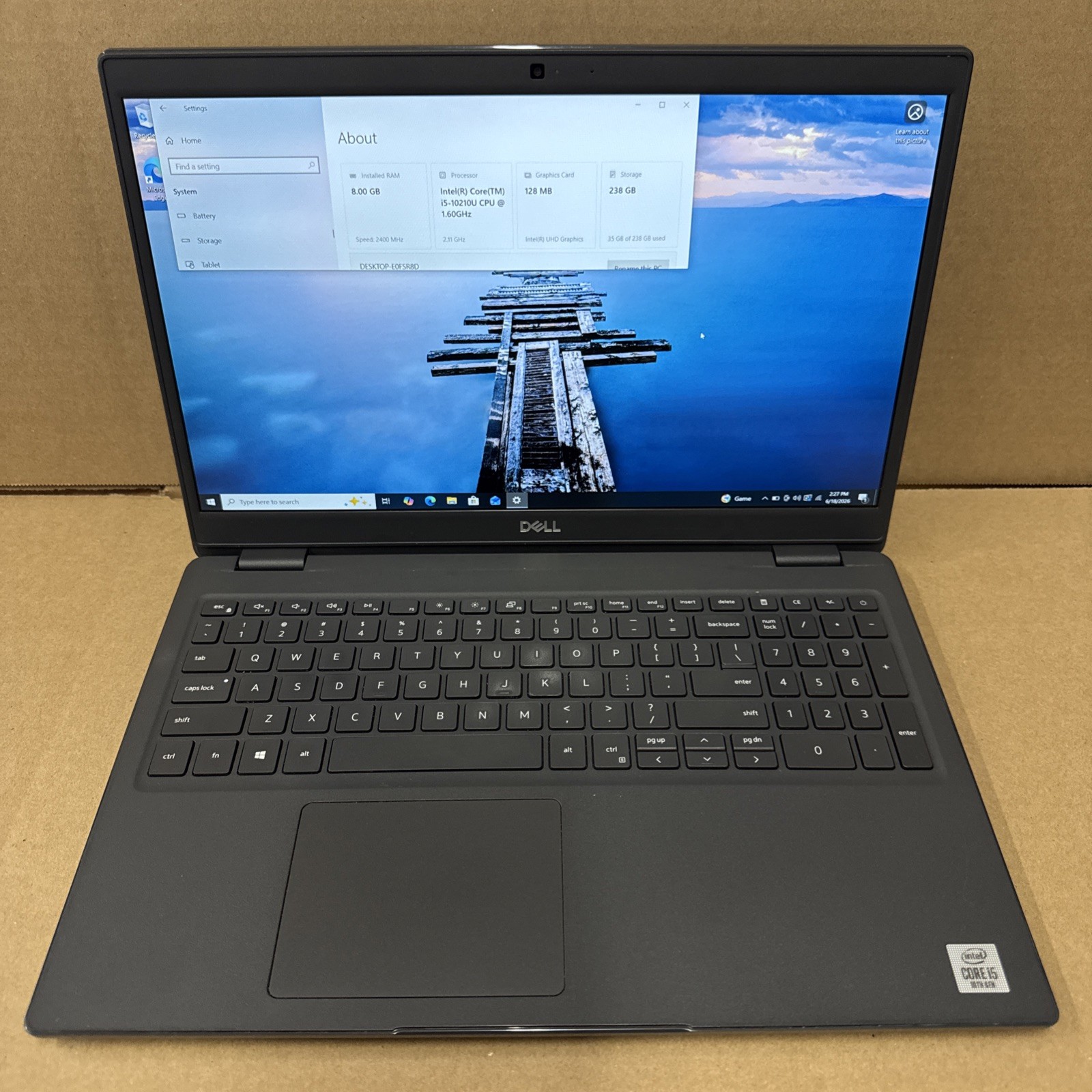 Dell Latitude 3510, i5-10210U, 8GB Ram, 256GB SSD, W10P