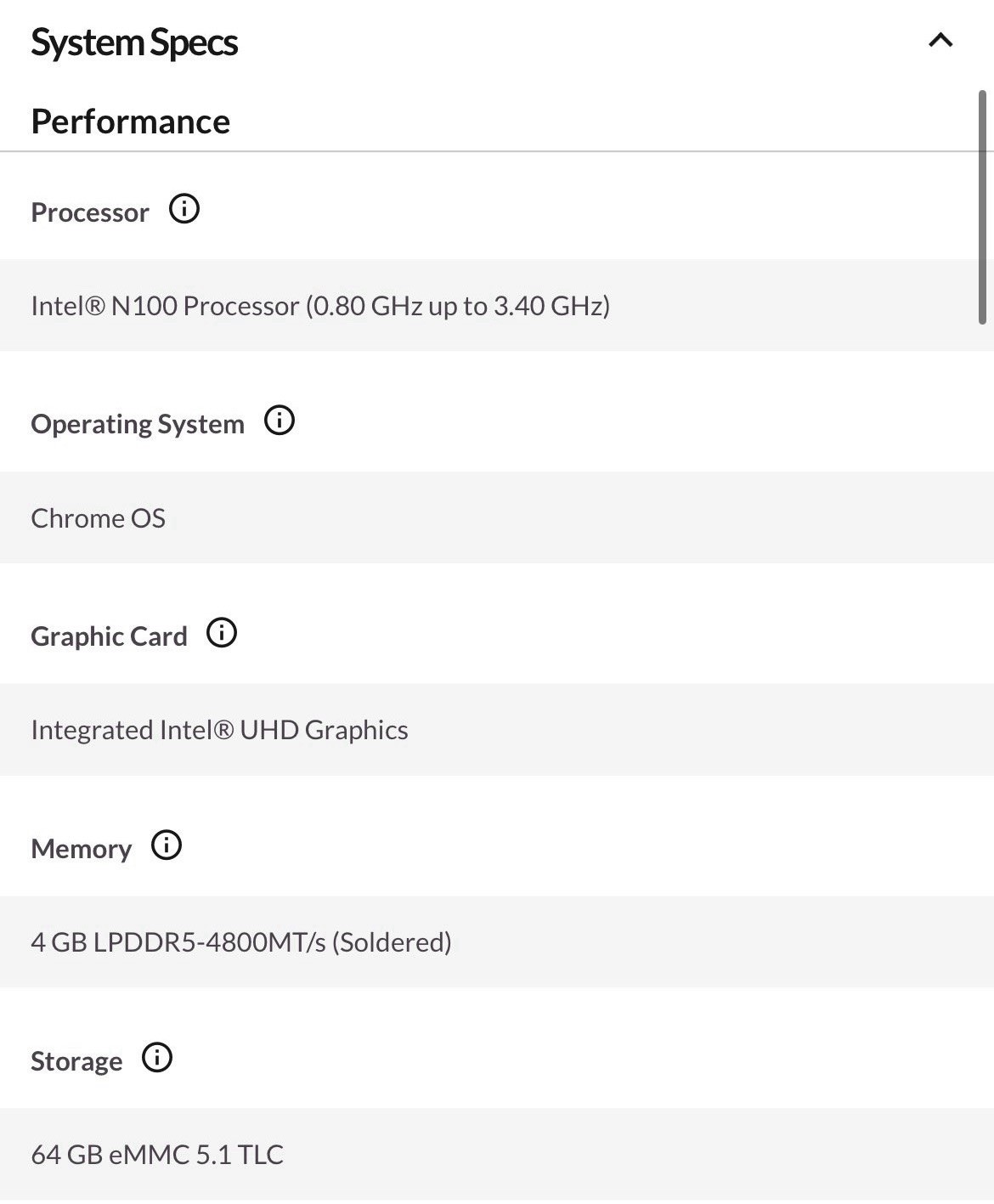 Lenovo IdeaPad 3 Chrome 15IJL6 15.6″ Chromebook Celeron N4500 4GB RAM 64GB SSD