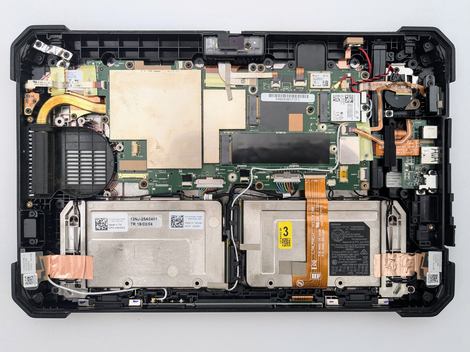 DELL LATITUDE 7212 Rugged Extreme 11.6 FHD I5-7300U Motherboard Palmrest *READ*