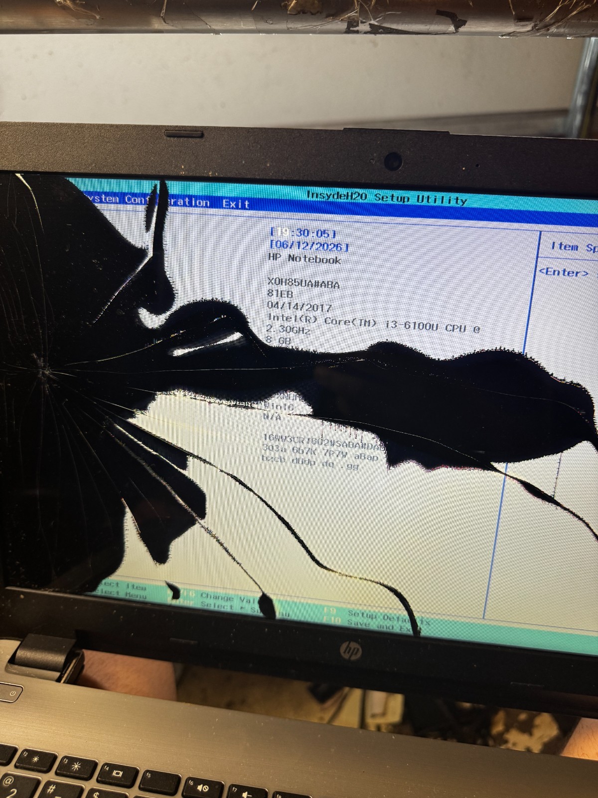 HP 15-dw300 Core I3-6100U 8GB RAM Laptop For Parts/Repair #6261