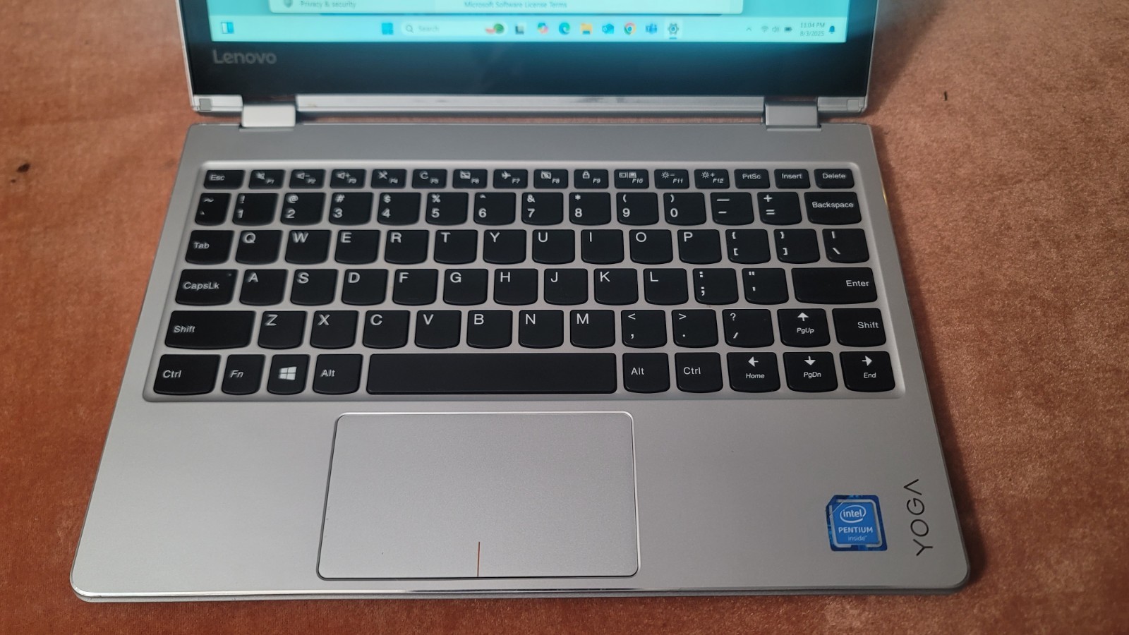 Lenovo YOGA 11.6″ Pentium 4410Y 1.5GHz 4GB Ram 128GB SSD Win11 home/Office2021