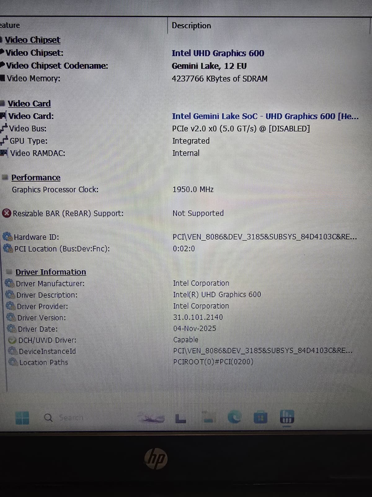 HP Laptop 15-BS2 | Celeron N4000 8GB RAM 256GB SSD | Windows 11 DVDRW