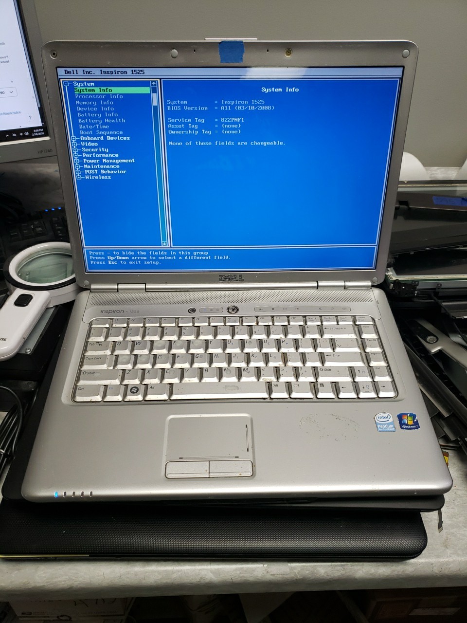 Dell Inspiron 1525 LAPTOP Intel 2 Core 1.8GHz 2 GB NO OS/HDD/ READ AD FREE SHIP