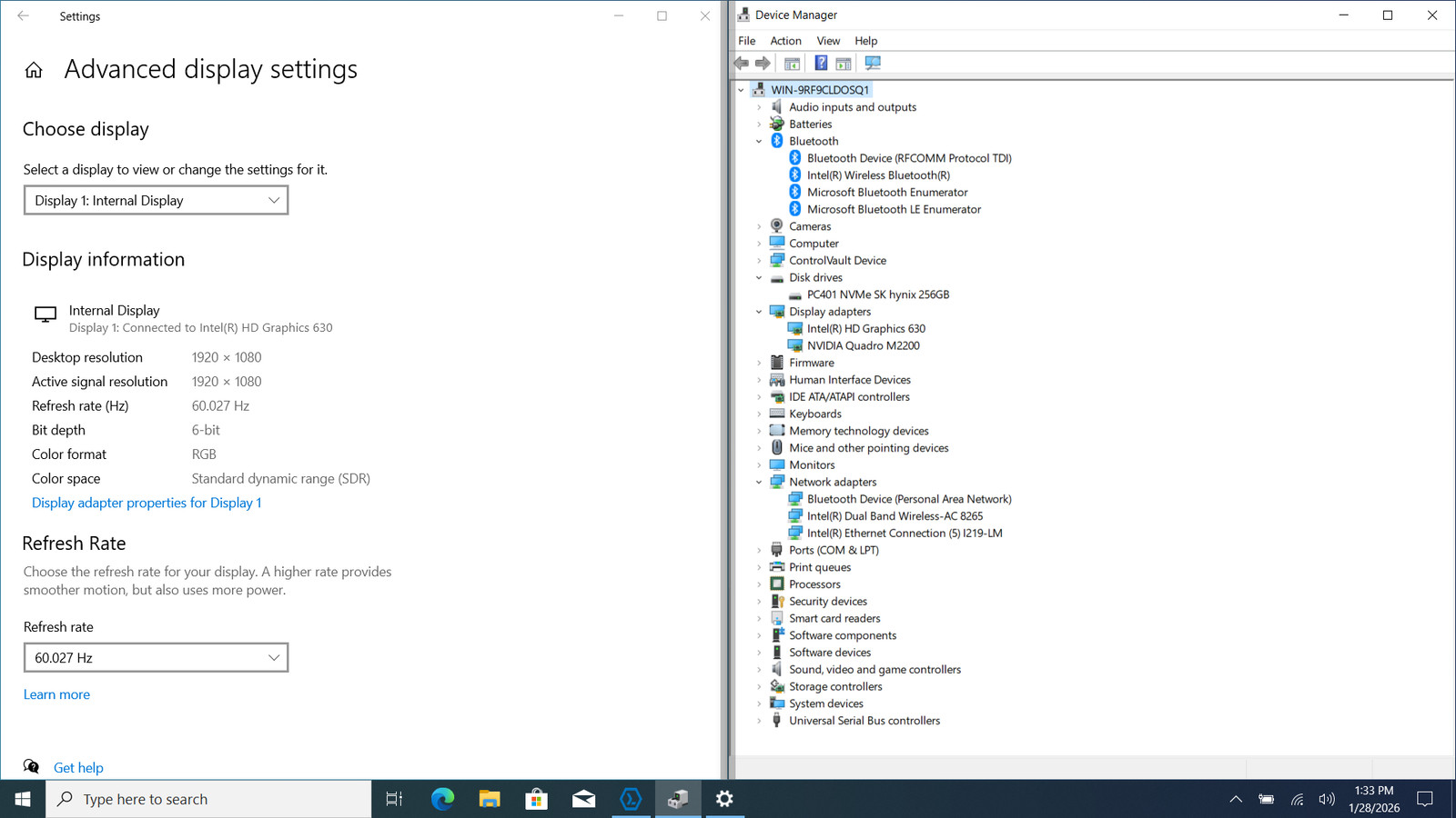 Dell Precision 7520 15″ FHD Touch I7-7920HQ 512GB SSD 16GB W10P M2200 *READ*