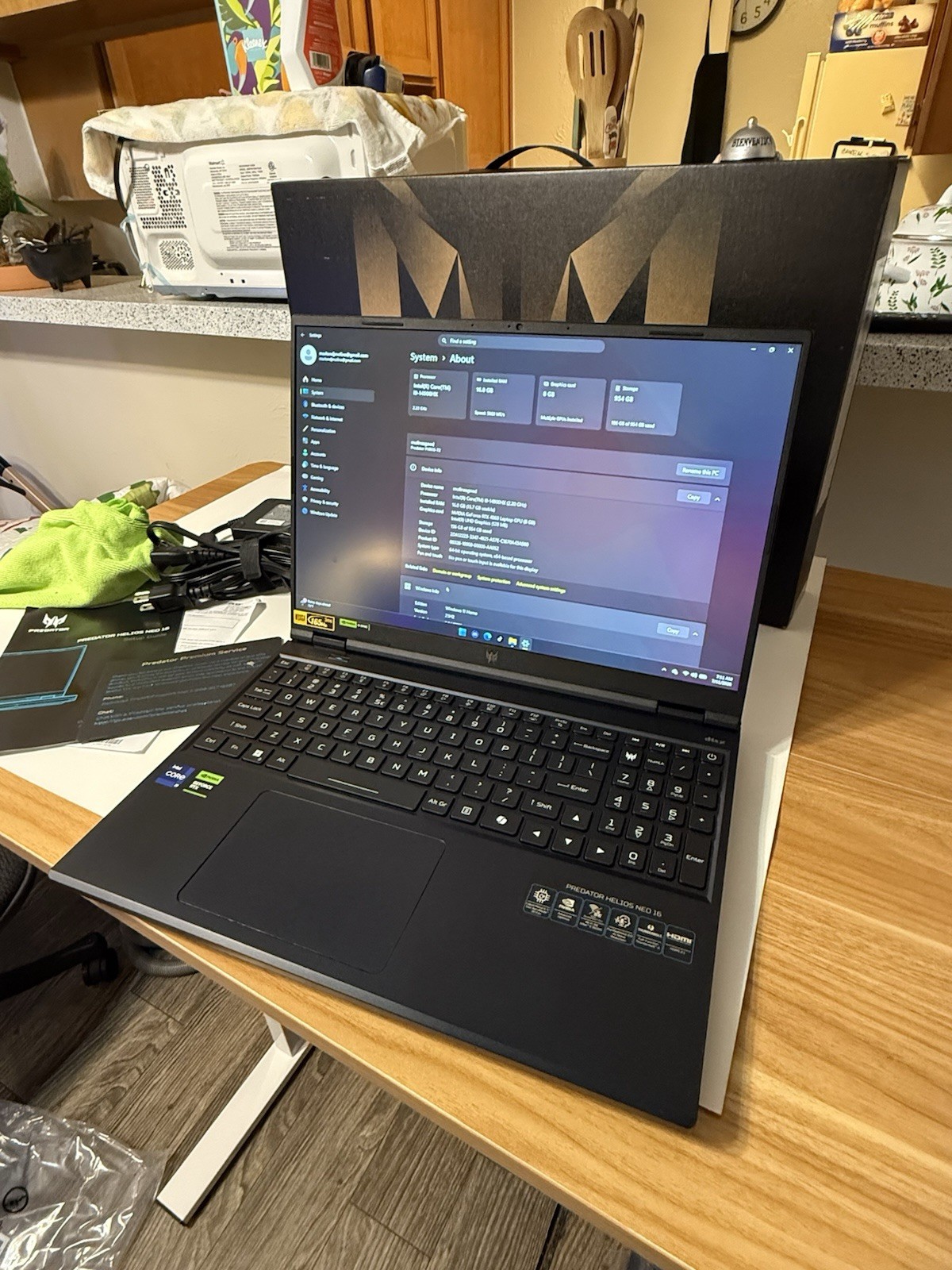 Acer Predator Helios Neo 16 PHN16-72-99PA i9-14900HX RTX 4060 16GB 1TB SSD 165Hz