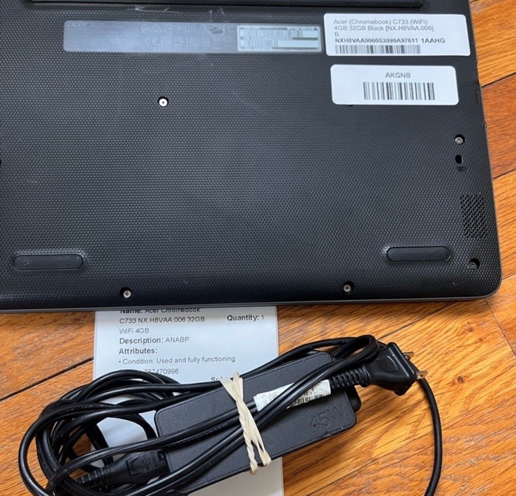 Acer Chromebook 311 C733-C5AS 11.6″32GB eMMCIntel Celeron N 2.80 GHz, 4GB Laptop