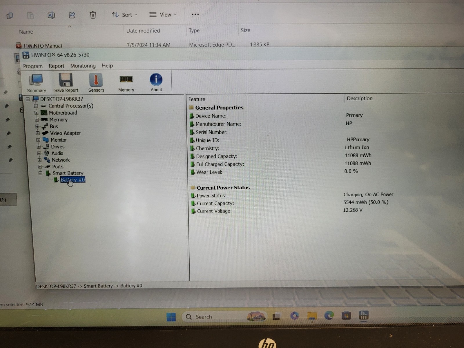 Hp pavilion 15-cs2064st i7-8565u 1.8ghz 8gb ram 240gb ssd charger 5CD9415DNQ