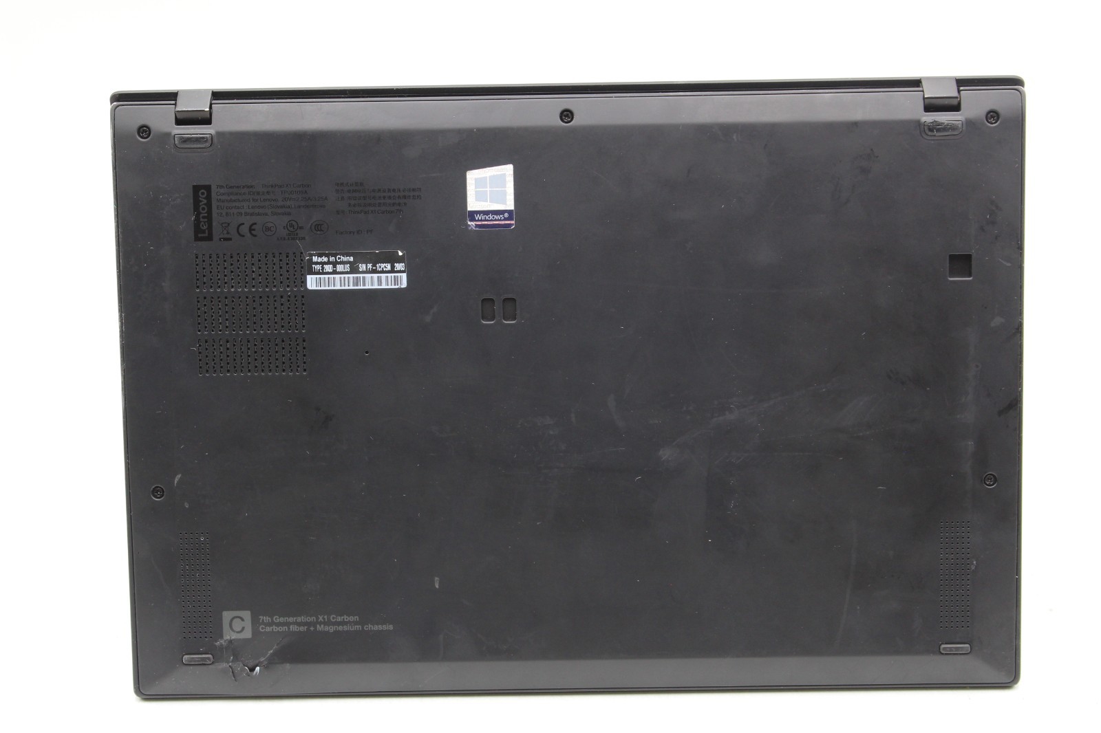 Lenovo ThinkPad X1 Carbon 7th 14in No HD No Caddy 16 GB RAM i7-8665U