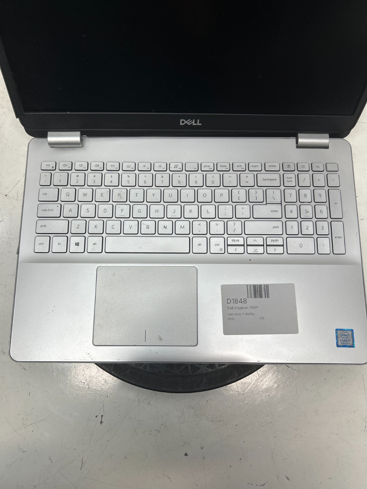 Dell Inspiron 15 5584 Intel Core i7-8565u NO RAM NO HDD NO BAT – FOR PARTS
