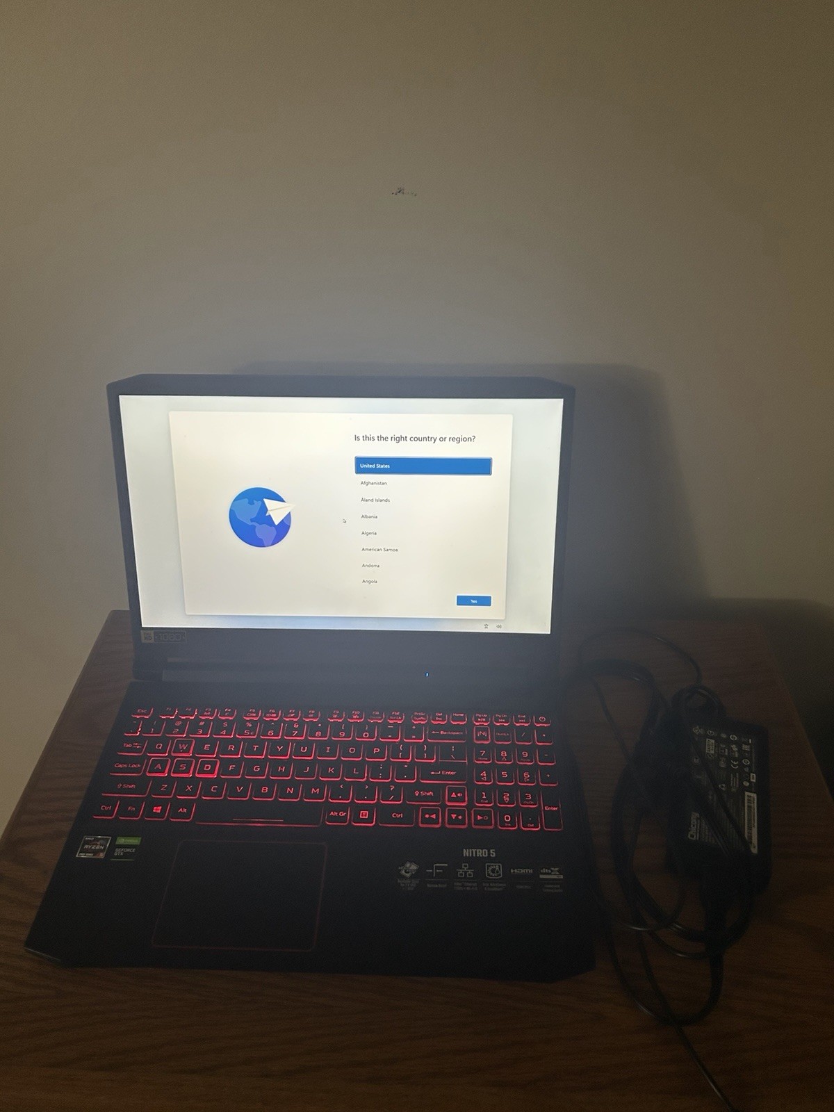 Acer Nitro 5 15.6 in AMD Ryzen 5 8GB RAM NVIDIA GeForce GTX 1650 256GB SSD