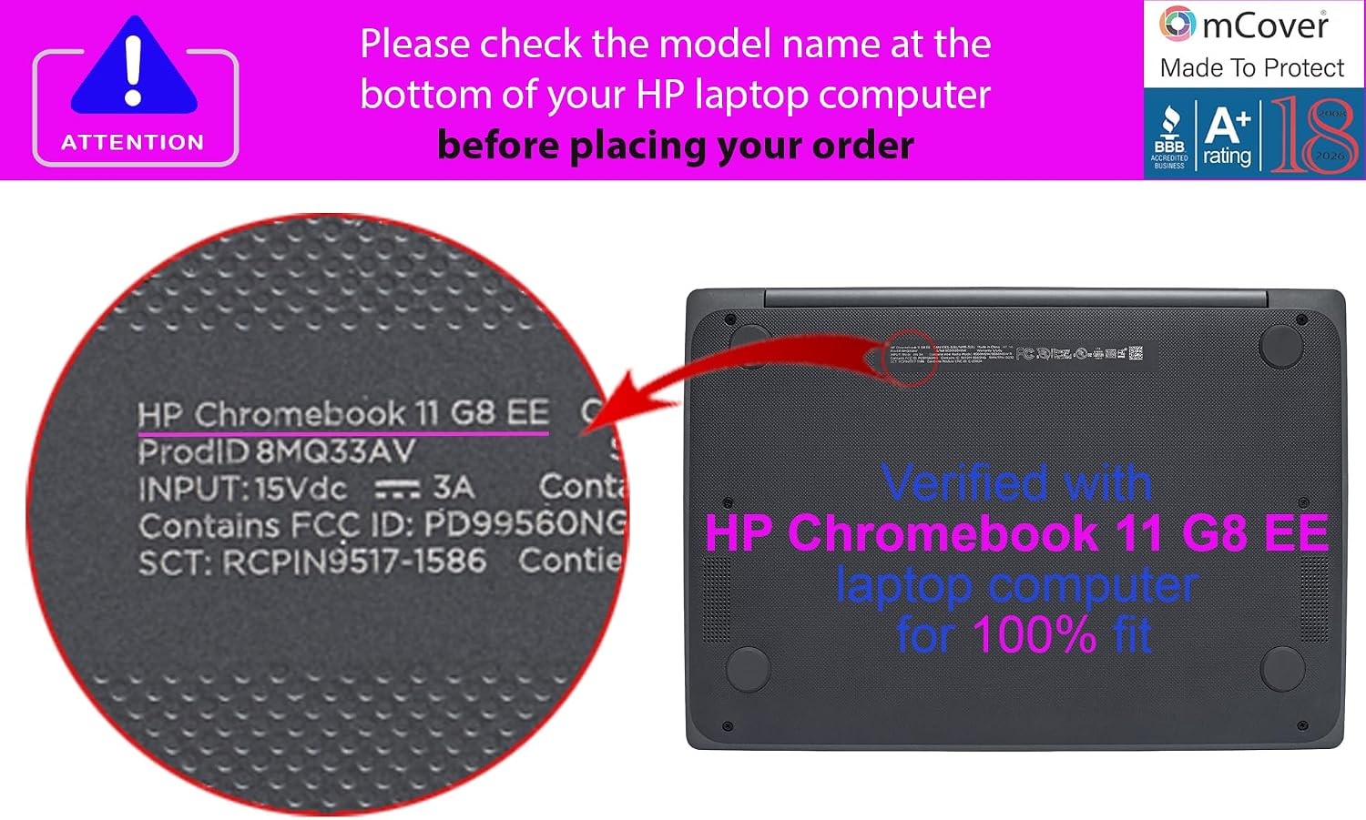 Aqua Clip-On Laptop Case for HP Chromebook 11 G8EE / 11MK G9EE 11.6-inch