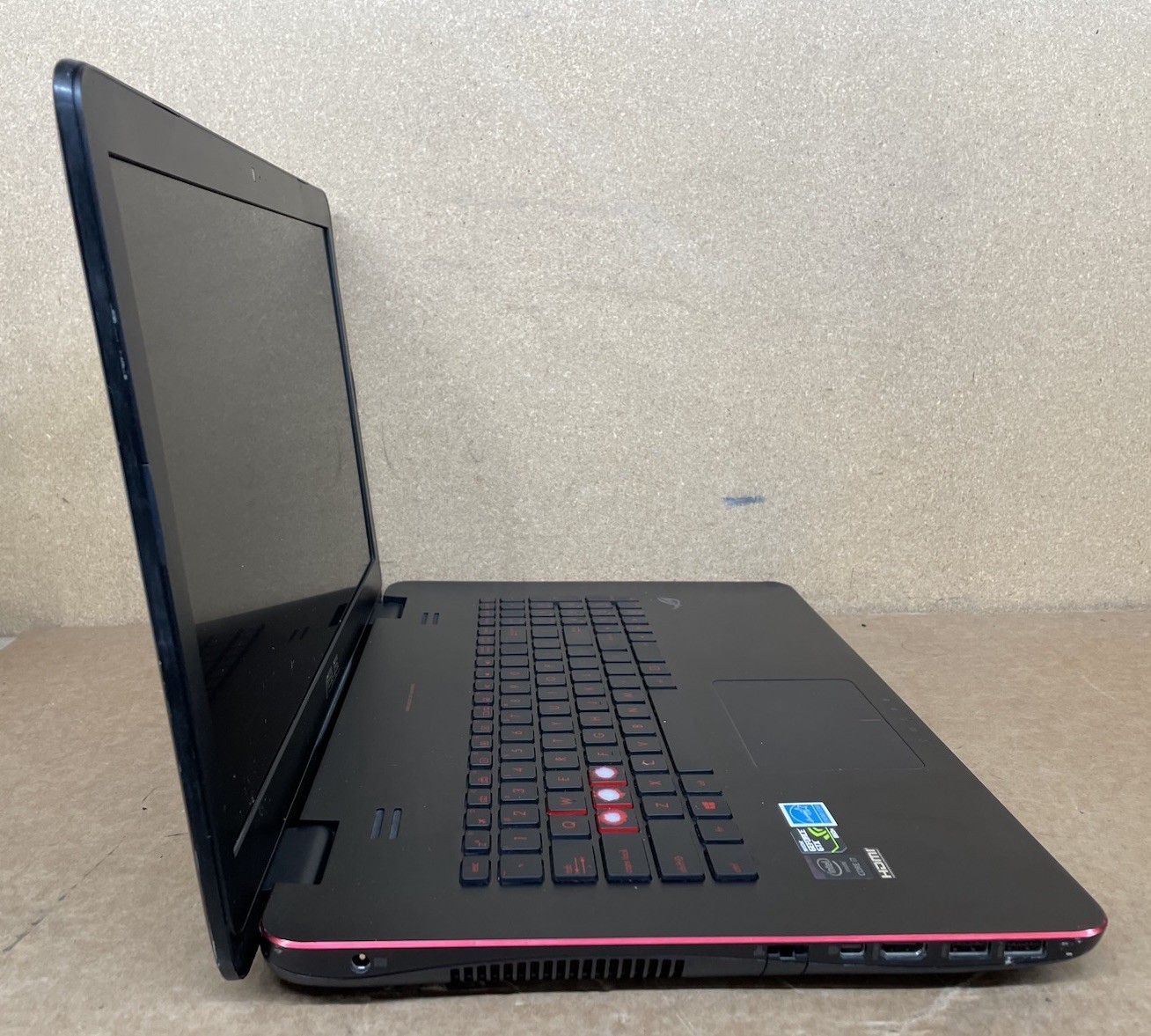 Asus ROG GL771J Laptop Intel Core i7, NO RAM, NO STORAGE, *FOR PARTS* READ