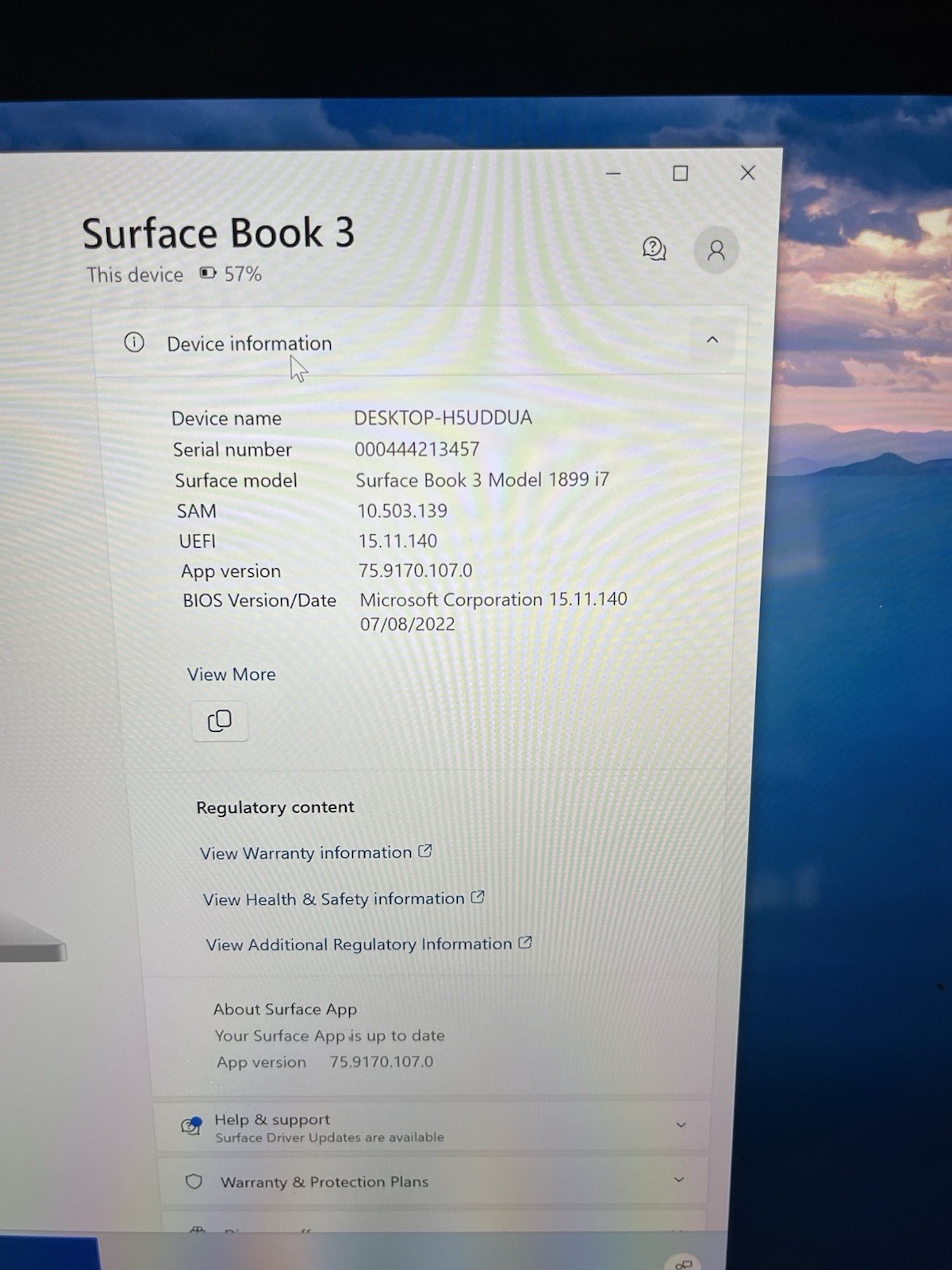 Microsoft Surface Book 3 i7-1065G7 1.3GHz 16GB RAM 256GB SSD Windows 11 Pro